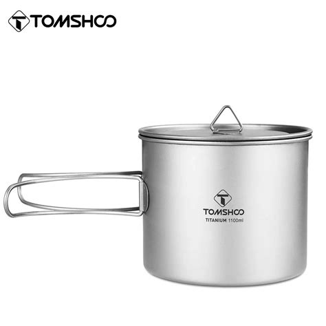 Tomshoo Taza De Titanio De 1100ml Para Acampar Al Aire Libre Taza De