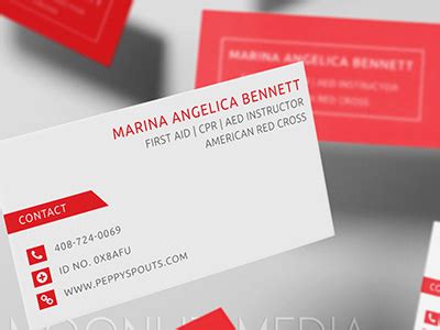 First Aid/CPR Business Cards by Alison Waidell on Dribbble