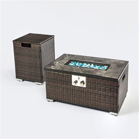 32 Inch Wide Wicker Fire Pits Patio Heaters At Lowes