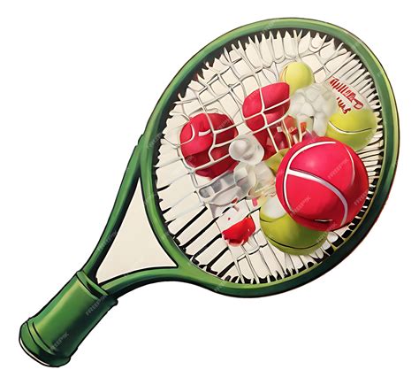 Premium Vector | Tennis racket clipart