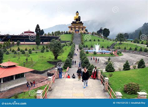 Buddha Park Of Ravangla. Beautiful Huge Statue Of Lord Buddha, At ...