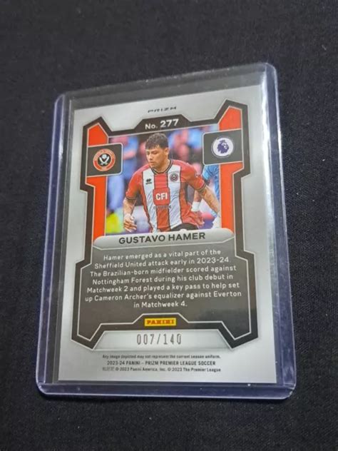 2023 24 PRIZM PREMIER League Gustavo Hamer 277 Purple Mosaic Sheffield