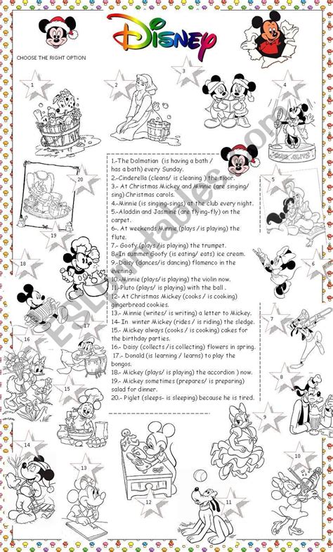 Printable Disney Activities