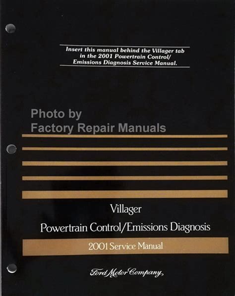 Mercury Villager Repair Manual Free 1