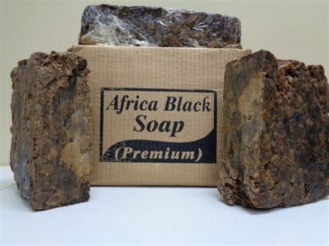 Raw African Black Soap 16oz Bar Unrefined From Ghana Premium Etsy