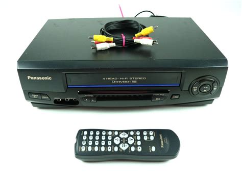 Panasonic Pv V Vhs Hi Fi Stereo Vcr With Remote Audio Video Cable