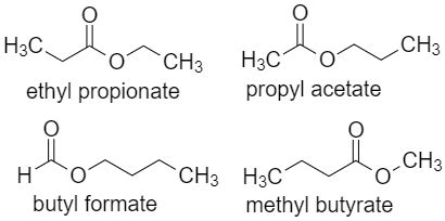 Metamers of ethyl propionate are: