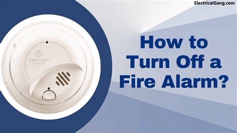 Simple Ways To Turn Off A Fire Alarm