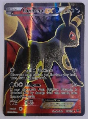 Pokémon TCG Umbreon EX Fates Collide 119 124 Holo Full Art Near Mint