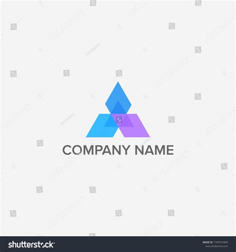 transparency logo design stock vector royalty