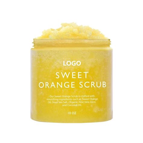 Face Body Scrub Oem Private Label Vegan Exfoliating Bodyscrub Orange Honey Body Sugar Scrub