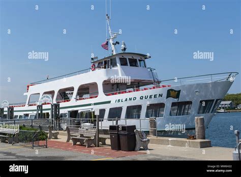 The Island Queen Ferry From Martha S Vineyard To Falmouth Docked In The