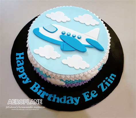 Aeroplane Design Fresh Cream Cake Gelatinas Decoradas Pasteles