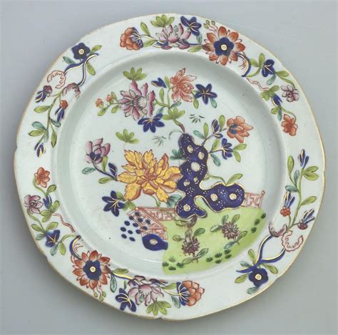 Antique Antique English Pottery Masons Ironstone China Plate C