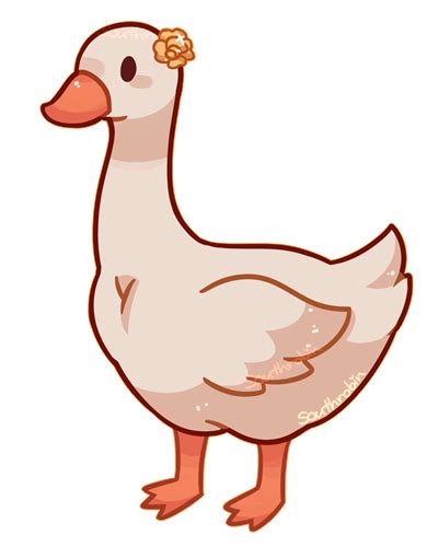 Happy Goose By Southrobin On Deviantart Cute Drawings Cute Doodle Art Duck Art