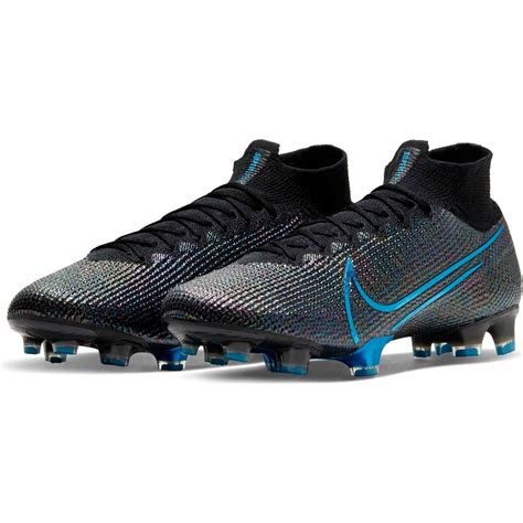 Nike Mercurial Superfly 7 Elite FG - Black & Laser Blue - SoccerPro