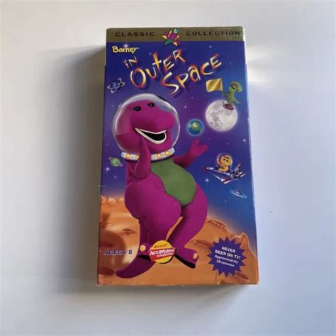 BARNEY IN OUTER Space Classic Collection VHS Tape Lyrick Purple