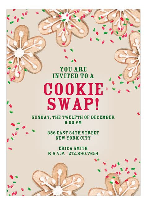 Free Cookie Exchange Invitation Templates