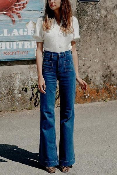 High Waisted Jeans Vintage High Waist Jeans High Waisted Bell Bottom