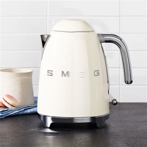 Smeg Cream Retro Electric Kettle Crate Barrel Canada