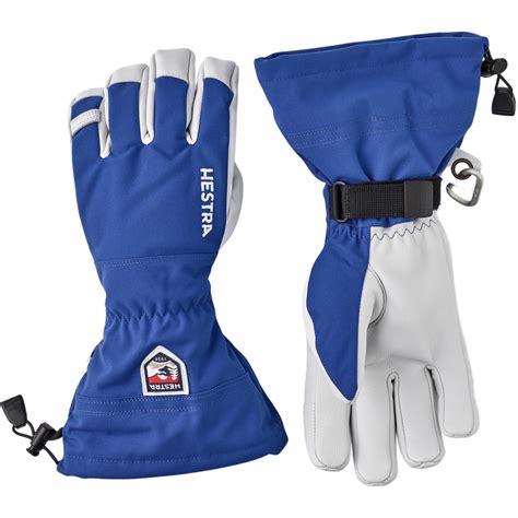 Hestra Army Leather Heli Ski Ski Gloves Royal Blue