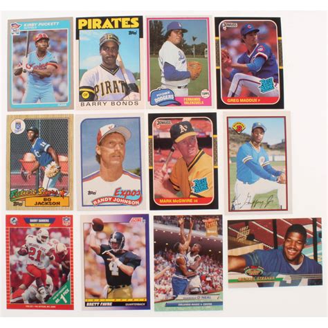 Lot Of 12 Rookie Sports Cards With 1987 Donruss 46 Mark McGwire RC