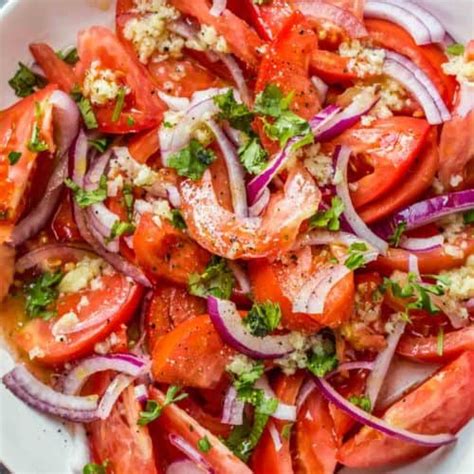 Fresh Tomato Salad Recipe Valentinas Corner