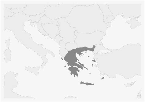 Map of Europe with highlighted Greece map 41061181 Vector Art at Vecteezy