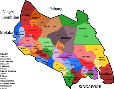 Johor State Map Clip Art Image - ClipSafari