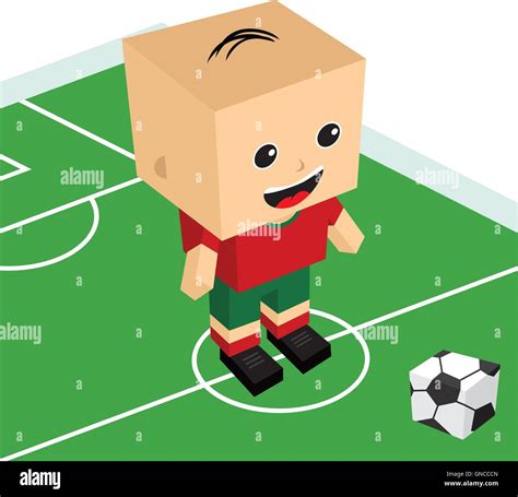 Male Cartoon Soccer Player Stock Vector Image And Art Alamy