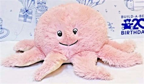 Squishable Pink Octopus Plush Stuffed Animal 16” X 7 Squid Pillow Doll