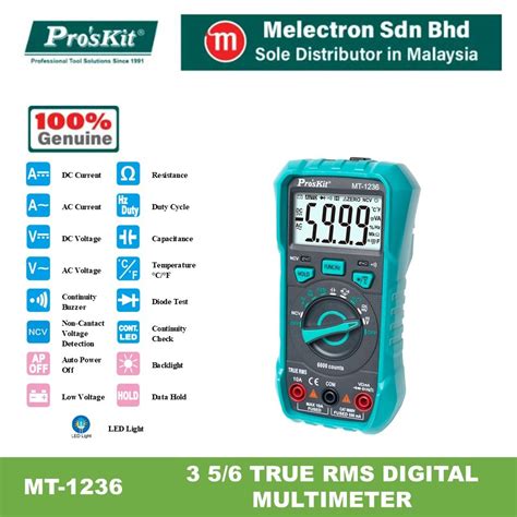 Pro SKit MT 1236 3 5 6 TRUE RMS Digital Multimeter Shopee Malaysia