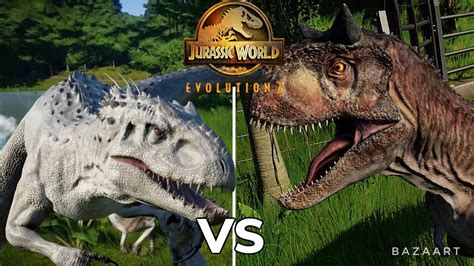 Indominus Rex Vs Carnotaurus Jurassic World Evolution 2 Ps5 4k Youtube