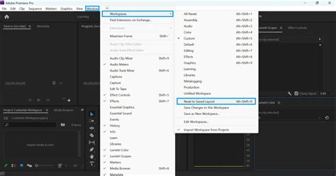 Customize Workspace Layout In Adobe Premiere Pro Slashdigit