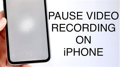 How To Pause Video Recording On Iphone Youtube