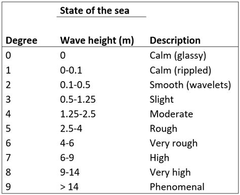 The Douglas Sea Scale | Vento Maritime