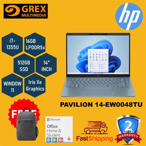 Hp Pavilion Plus Ew Tu Laptop I U Gb Gb Ssd K