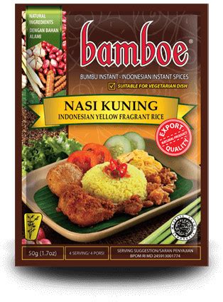 Bamboe Bumbu Instant Nasi Kuning Indonesian Yellow Fragrant Rice