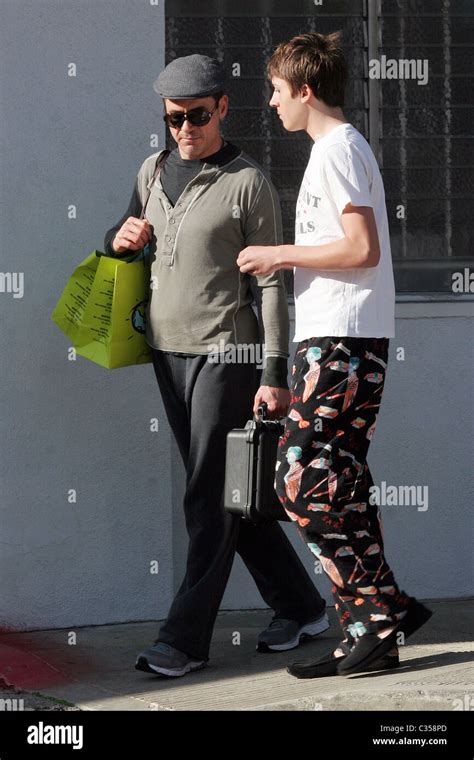 Robert Downey Jr And Indio Falconer Downey Father And Son Spotted Out