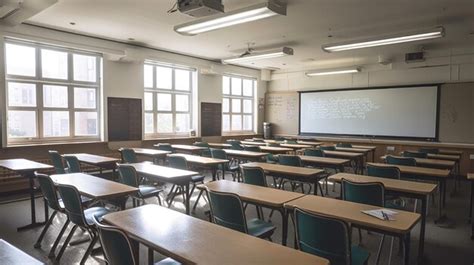 Premium AI Image | a classroom with a whiteboard and a whiteboard with a whiteboard on the wall.