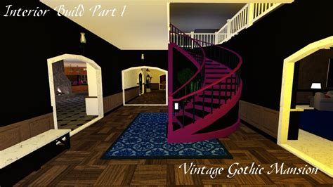 Vintage Gothic Mansion Interior Part Bloxburg Speedbuild Riivv R