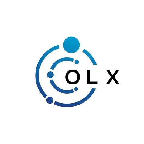 Olx Letter Technology Logo Design On White Background Olx Creative