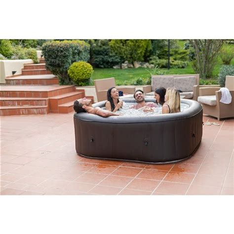 MSpa Urban Series Vito 6 Person Square Hot Tub With AUTO Inflation And