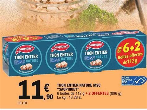 Promo Thon Entier Nature Msc Chez E Leclerc