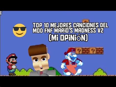 Top 10 mejores canciones del mod FNF Mario s Madness V2 Mi opinión