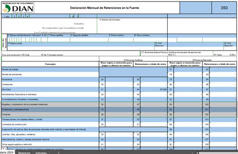 Formulario De Retencion En La Fuente