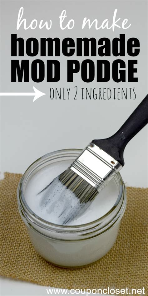 How To Make Homemade Mod Podge Only 2 Ingredients