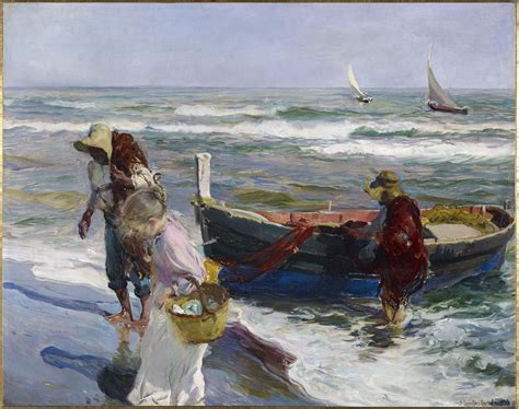 Sorolla i Bastida Joaquín Llegada de la pesca Pinturas