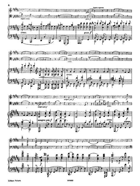 Brahms Johannes Piano Trio No 1 Op 8 For Piano Trio Free Sheet