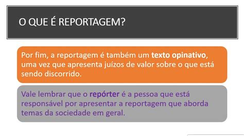 Ler E Escrever Caracter Sticas Da Reportagem Ano Youtube